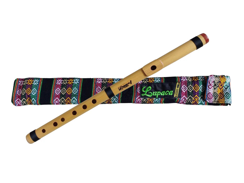 Professional Lupaca Transverse Flute – Bamboo & Bloodwood | D Major