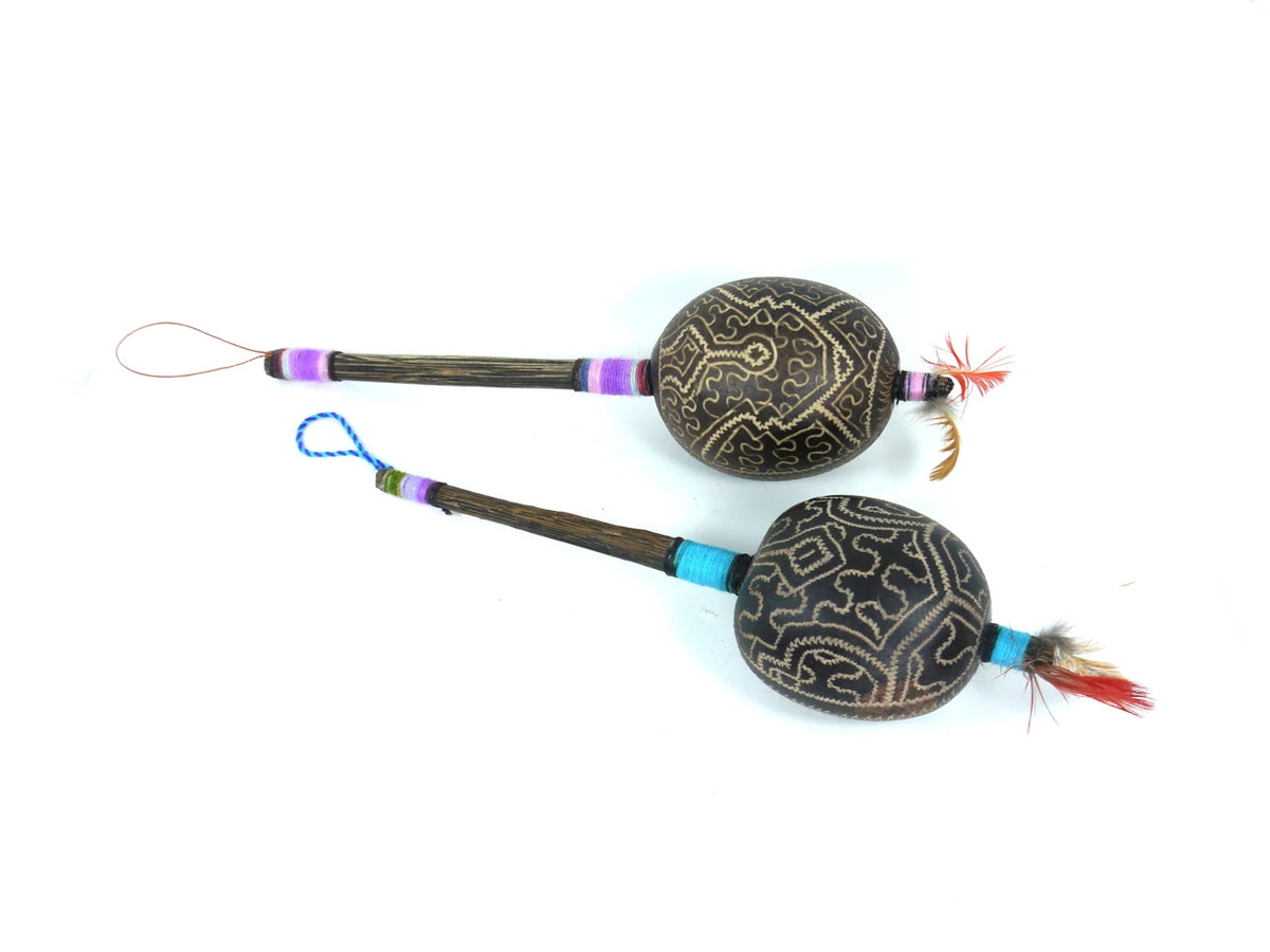 Amazon Jungle Maracas Shakers – Huingo & Chonta 10"