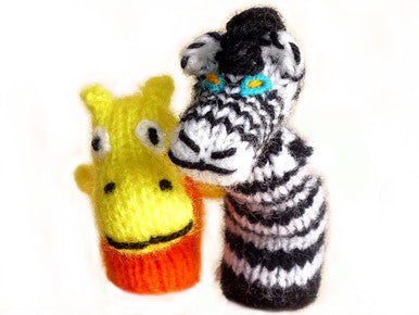 100  Hand Knit Finger Puppets - Handmade Peru Toy