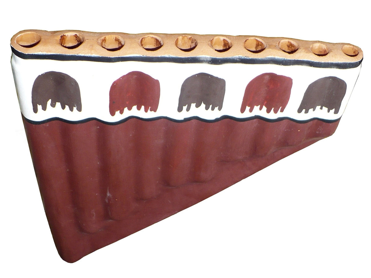 Ancient Nazca Antara Clay Pan Flute Replica | Pre-Columbian Ceramic Instrument