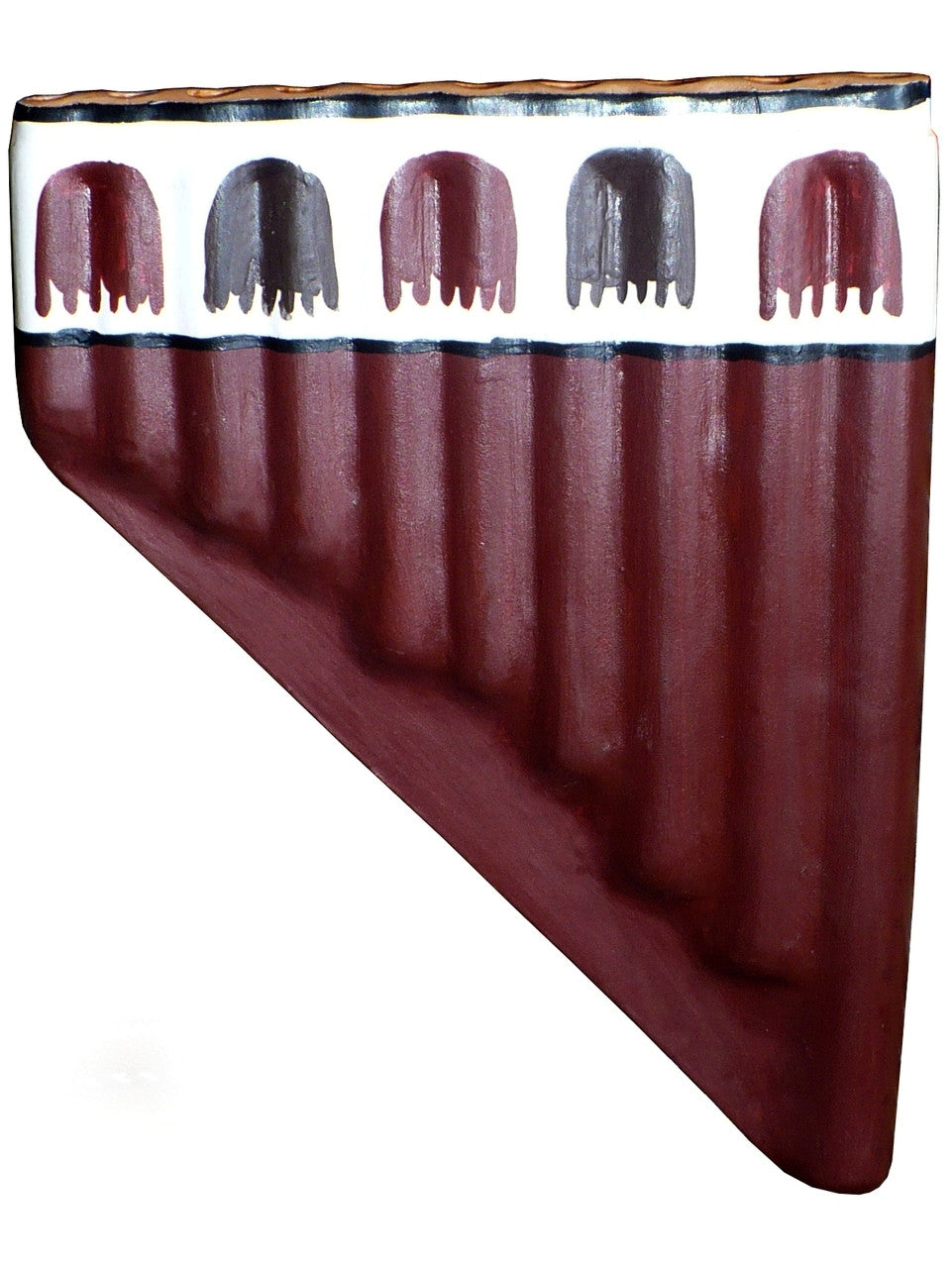 Ancient Nazca Antara Clay Pan Flute Replica | Pre-Columbian Ceramic Instrument