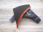 Black Professional Lupaca Pan Flute 24 Pipes Burnt Bamboo