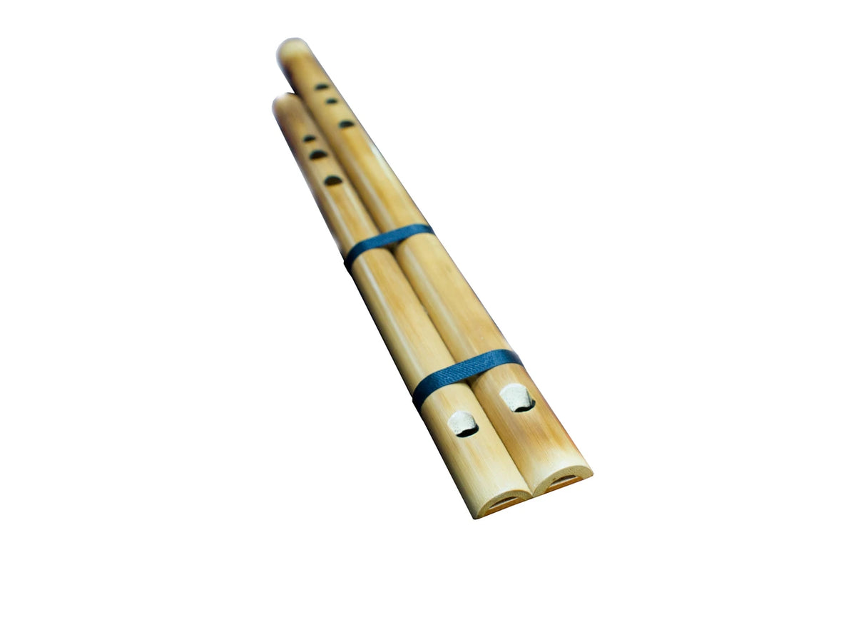 Double bamboo flute in G