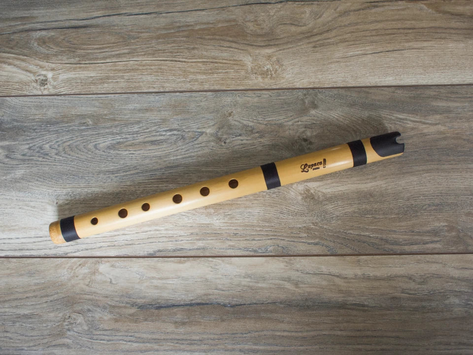 Professional Lupaca bamboo Quena with ebony wood mouthpiece in F