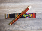 Professional Lupaca  Red Bloodwood and Bone Quena in G