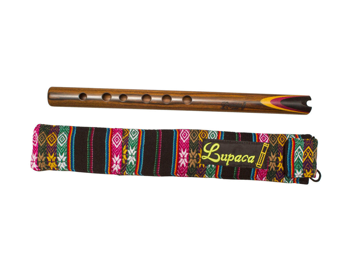 Professional Lupaca Quena – Jacaranda, Purple Heart & Ebony Wood