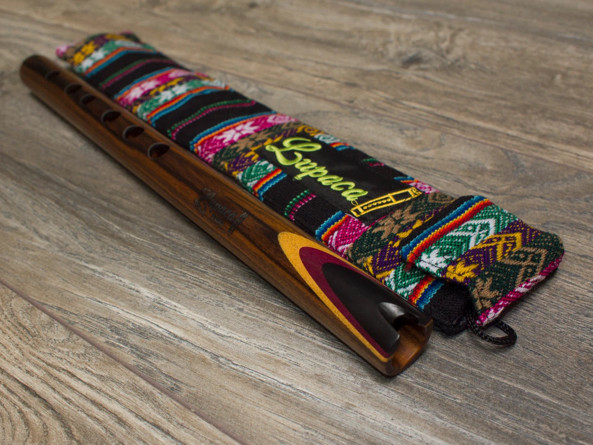 Professional Lupaca Quena – Jacaranda, Purple Heart & Ebony Wood