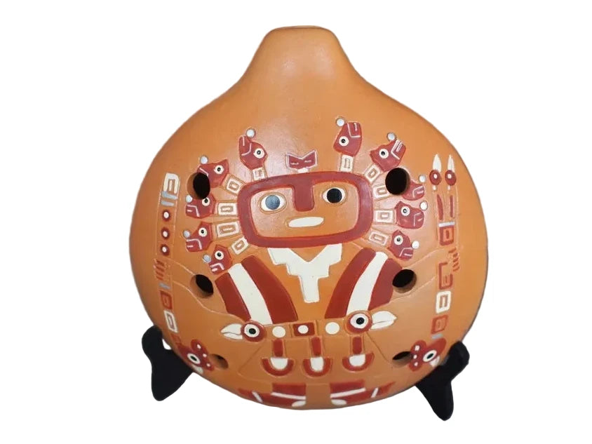 Ocarina - Ai Apaec God - Moche culture - Flute