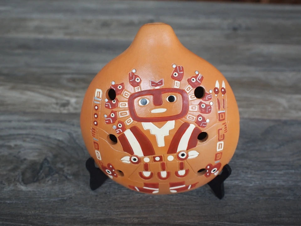 Ocarina - Ai Apaec God - Moche culture - Flute