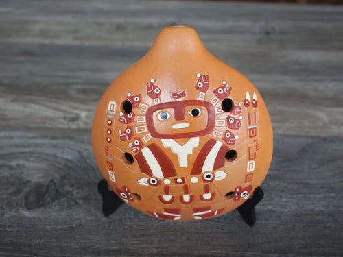 Ocarina - Ai Apaec God - Moche culture - Flute