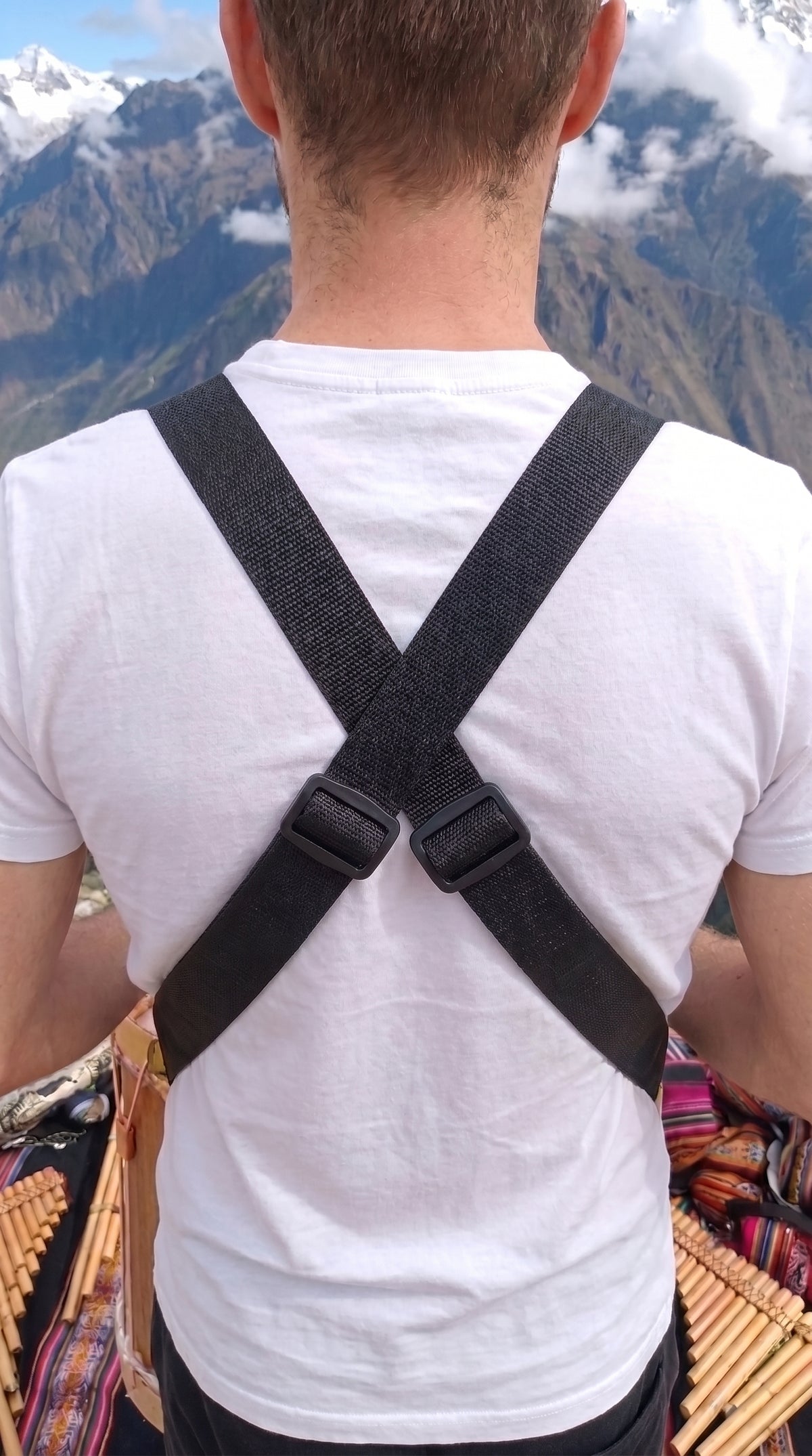 Ergonomic Cross-Back Percussion & Bass Drum Harness – Adjustable Heavy-Duty Strap