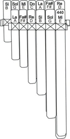 Lupaca Malta zampoña panflute 13 pipes