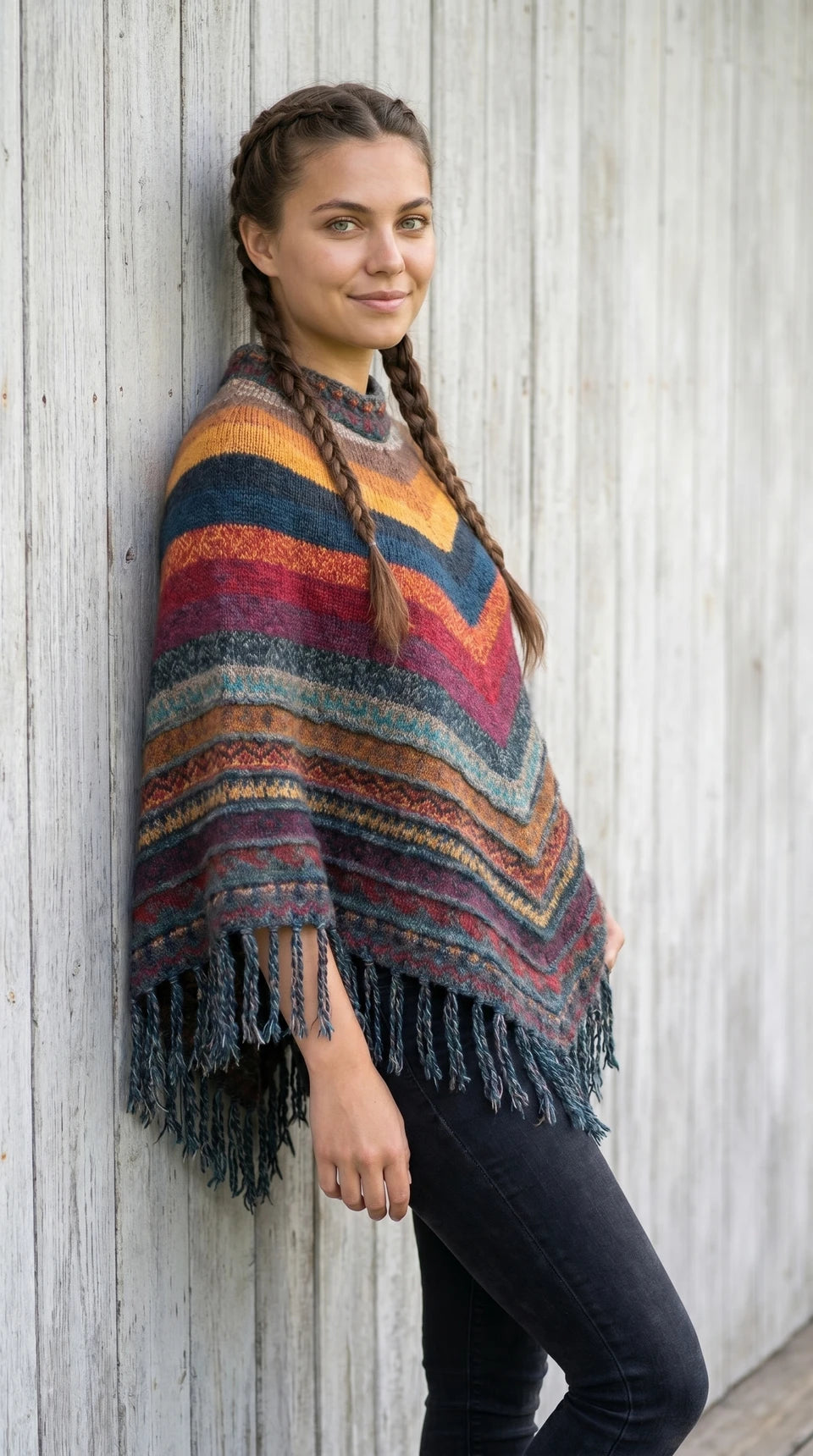 Alpaca Andean Poncho 2
