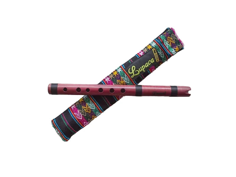 Professional Lupaca Purple Heart Wood (Moradillo) Quena Flute in G