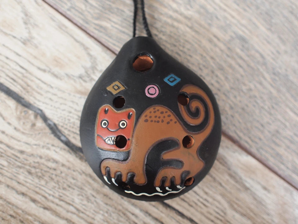 Ocarina- Cat Nazca culture - Whistle Flute