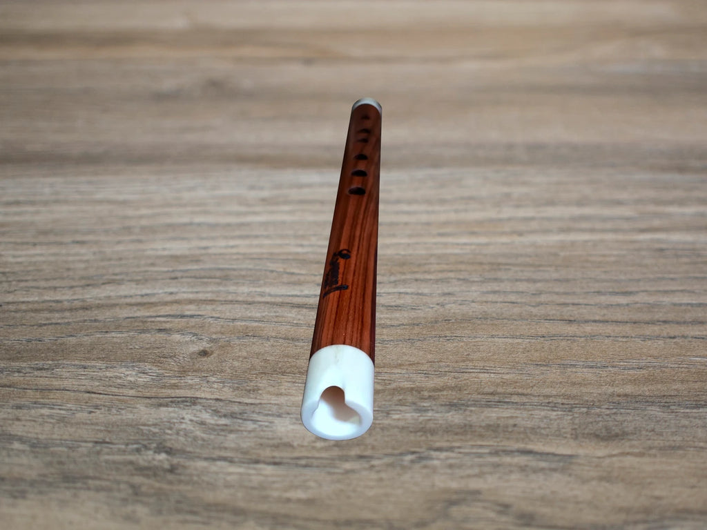 Professional Lupaca  Jacaranda wood and Bone Quena in G