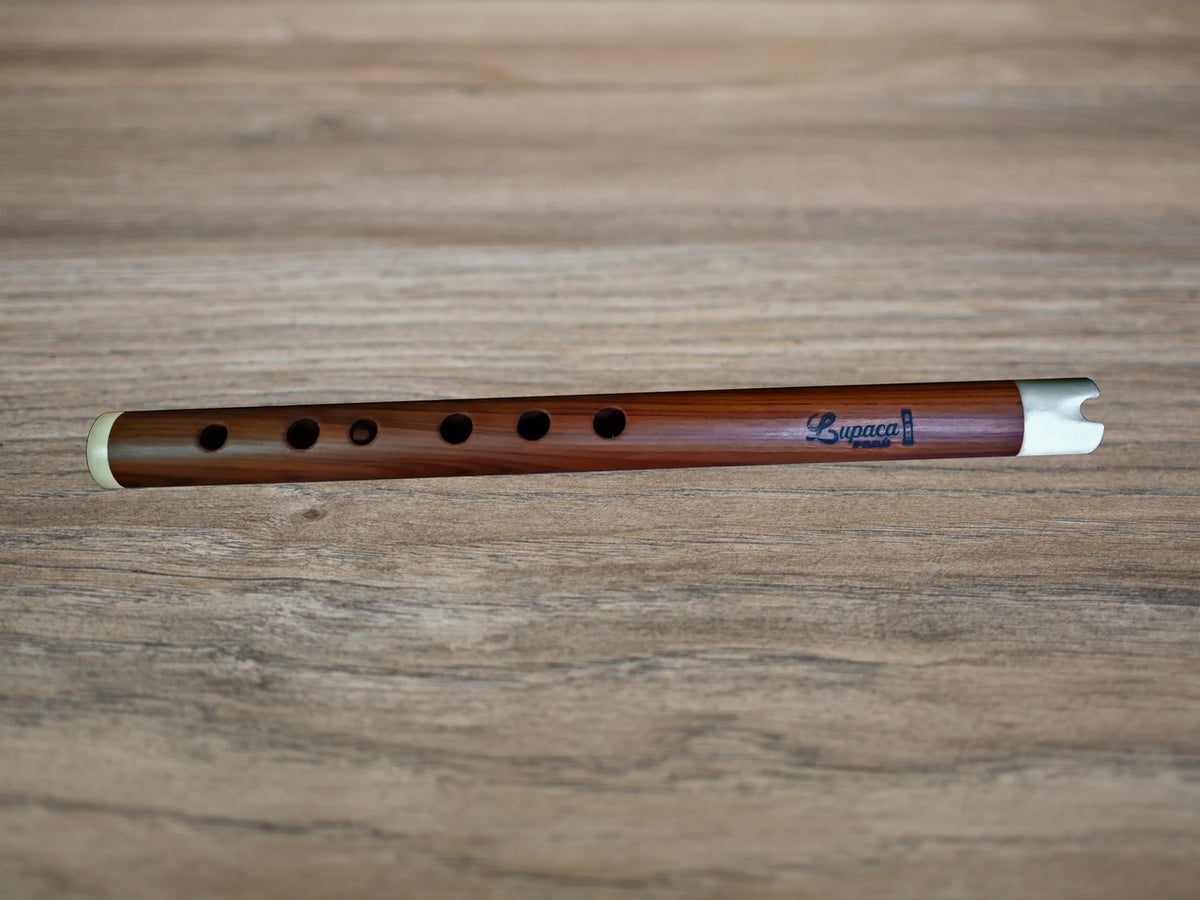 Professional Lupaca  Jacaranda wood and Bone Quena in G