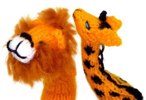 50 Zoo Animal Finger Puppets | Handwoven Wool | Handmade in Peru