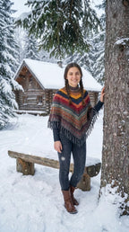 Alpaca Andean Poncho 2