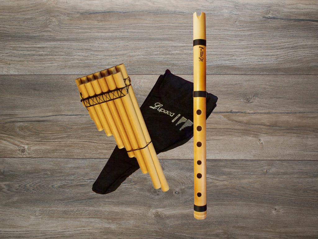 Kit Lupaca Malta panflute and bamboo quena in G