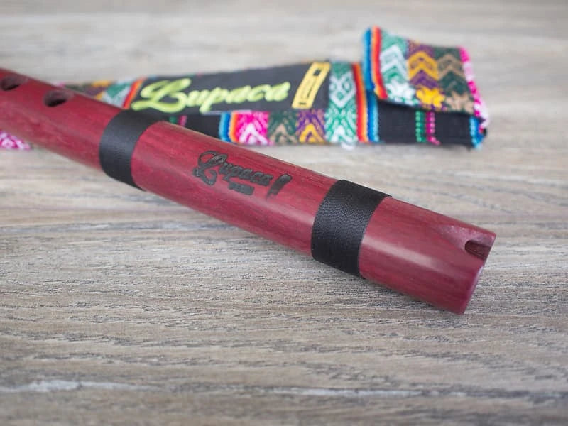 Professional Lupaca Purple Heart Wood (Moradillo) Quena Flute in G