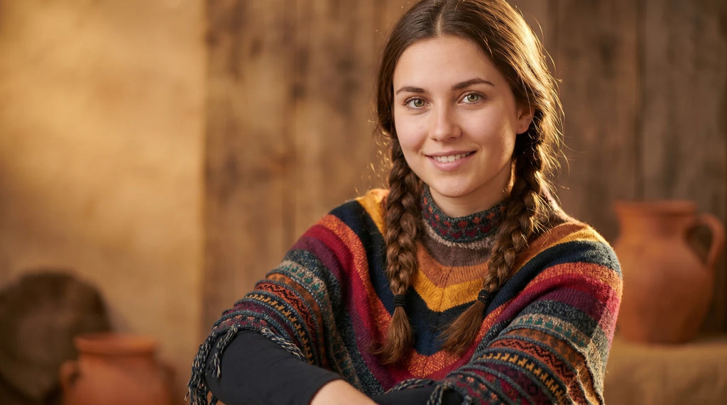 Alpaca Andean Poncho 2